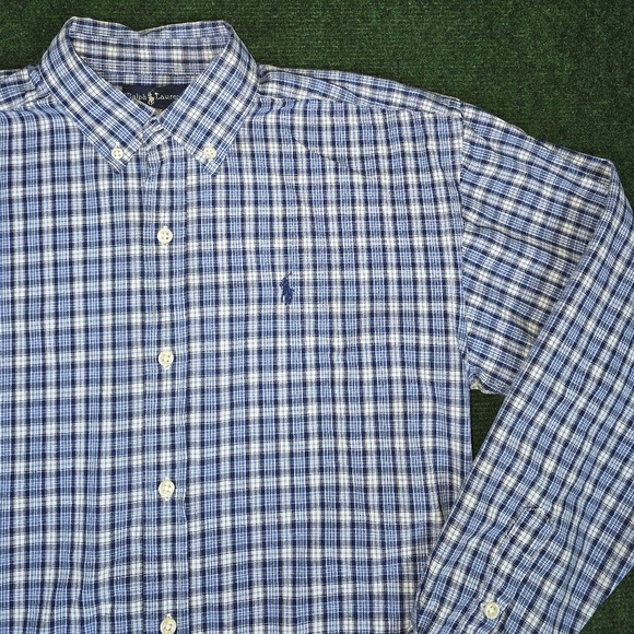 Ralph Lauren | Youth Boys 100% Cotton Casual Button Down Shirt SIZE LARGE 16\18 - Picture 7 of 13
